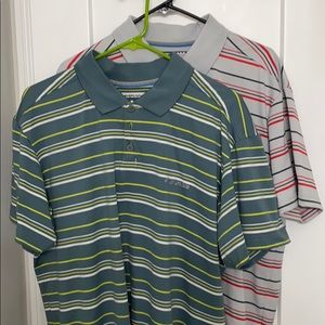 2 Columbia Omni shade polos large
